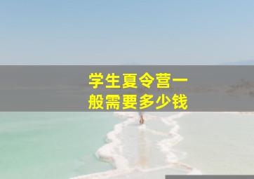 学生夏令营一般需要多少钱