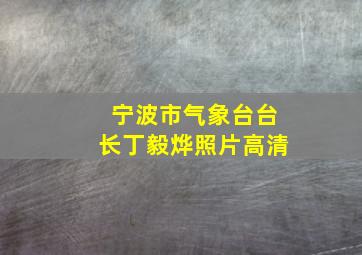 宁波市气象台台长丁毅烨照片高清