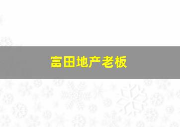 富田地产老板