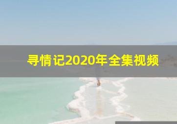 寻情记2020年全集视频