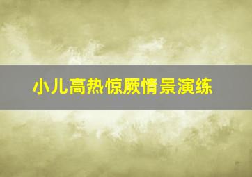 小儿高热惊厥情景演练