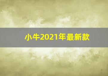 小牛2021年最新款