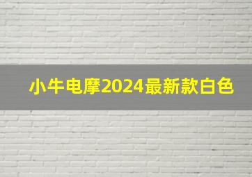 小牛电摩2024最新款白色