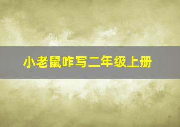 小老鼠咋写二年级上册