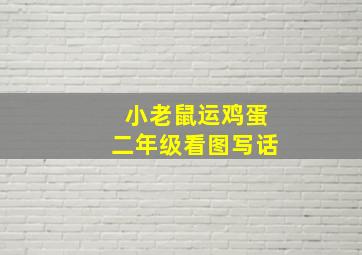 小老鼠运鸡蛋二年级看图写话