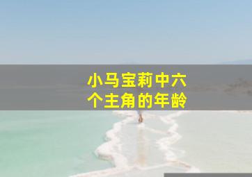 小马宝莉中六个主角的年龄