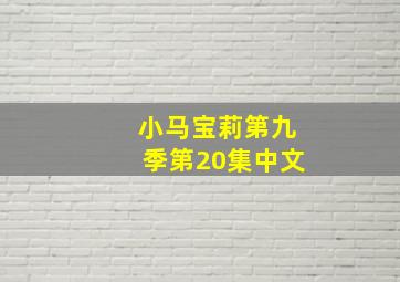 小马宝莉第九季第20集中文