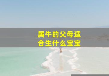 属牛的父母适合生什么宝宝