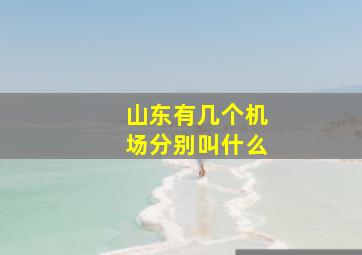 山东有几个机场分别叫什么