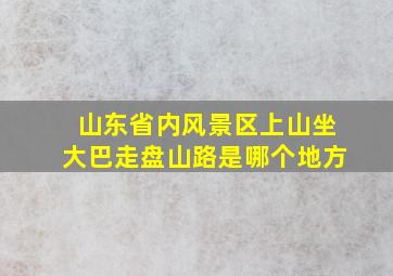 山东省内风景区上山坐大巴走盘山路是哪个地方