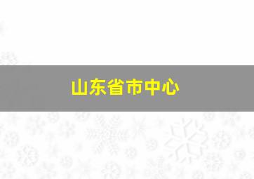 山东省市中心