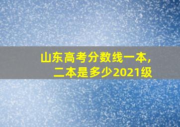 山东高考分数线一本,二本是多少2021级