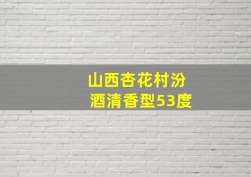 山西杏花村汾酒清香型53度