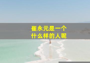 崔永元是一个什么样的人呢