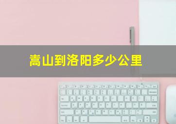 嵩山到洛阳多少公里