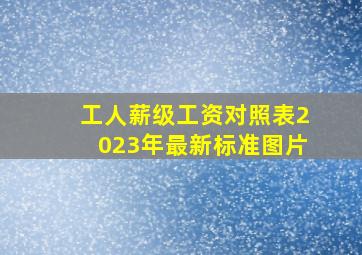 工人薪级工资对照表2023年最新标准图片