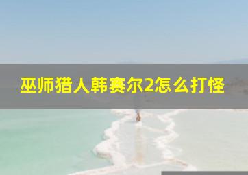 巫师猎人韩赛尔2怎么打怪