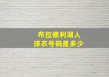 布拉德利湖人球衣号码是多少