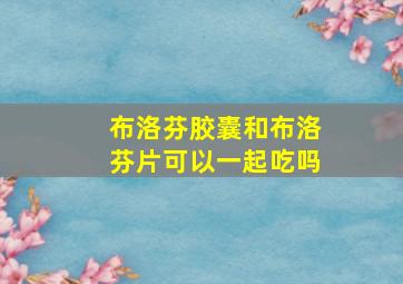 布洛芬胶囊和布洛芬片可以一起吃吗