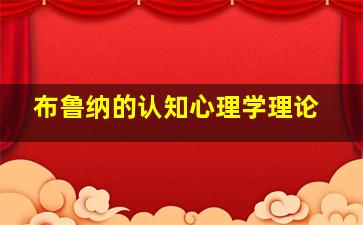 布鲁纳的认知心理学理论