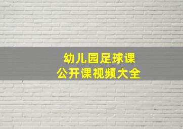 幼儿园足球课公开课视频大全