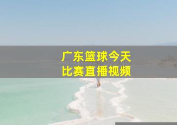 广东篮球今天比赛直播视频