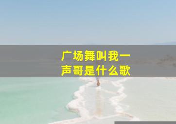 广场舞叫我一声哥是什么歌