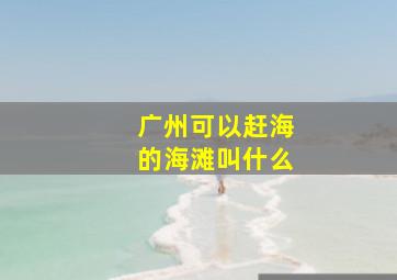 广州可以赶海的海滩叫什么