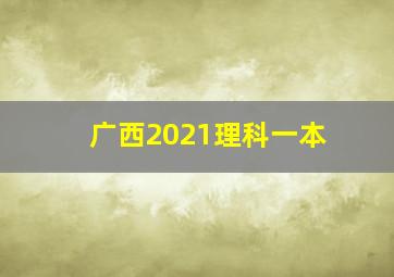 广西2021理科一本