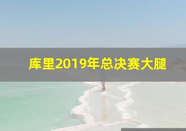 库里2019年总决赛大腿