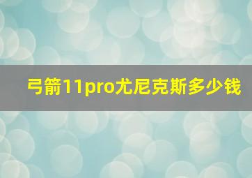 弓箭11pro尤尼克斯多少钱