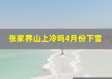 张家界山上冷吗4月份下雪