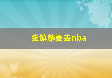 张镇麟要去nba