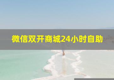 微信双开商城24小时自助