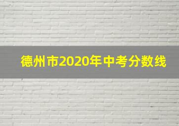 德州市2020年中考分数线