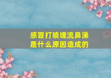 感冒打喷嚏流鼻涕是什么原因造成的