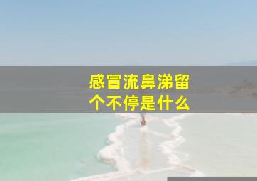 感冒流鼻涕留个不停是什么