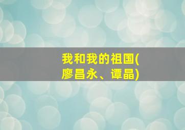 我和我的祖国(廖昌永、谭晶)