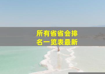 所有省省会排名一览表最新