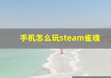 手机怎么玩steam雀魂