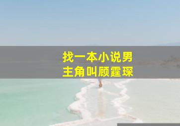 找一本小说男主角叫顾霆琛