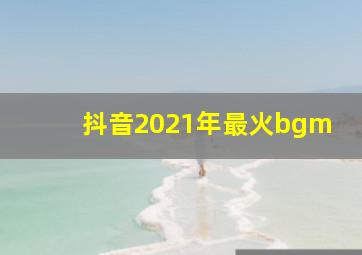 抖音2021年最火bgm