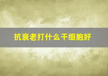 抗衰老打什么干细胞好