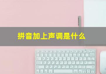 拼音加上声调是什么