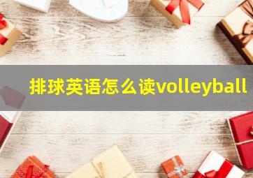 排球英语怎么读volleyball