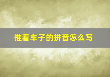 推着车子的拼音怎么写