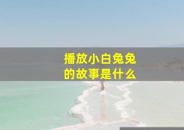 播放小白兔兔的故事是什么