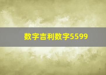 数字吉利数字5599