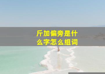 斤加偏旁是什么字怎么组词