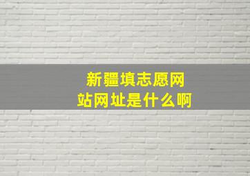 新疆填志愿网站网址是什么啊